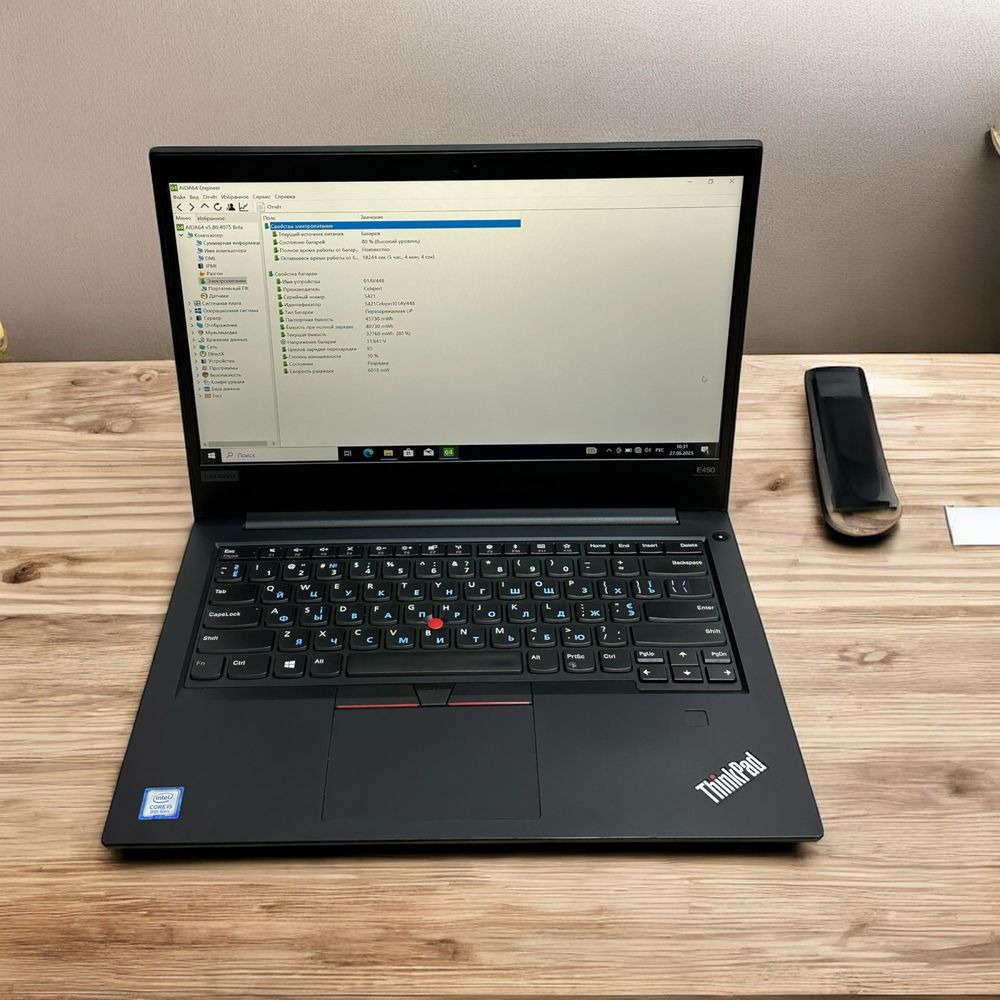 Ноутбук Lenovo ThinkPad E490|14’’ 1920x1080|i5-8265U|8GB DDR4|SSD 256|