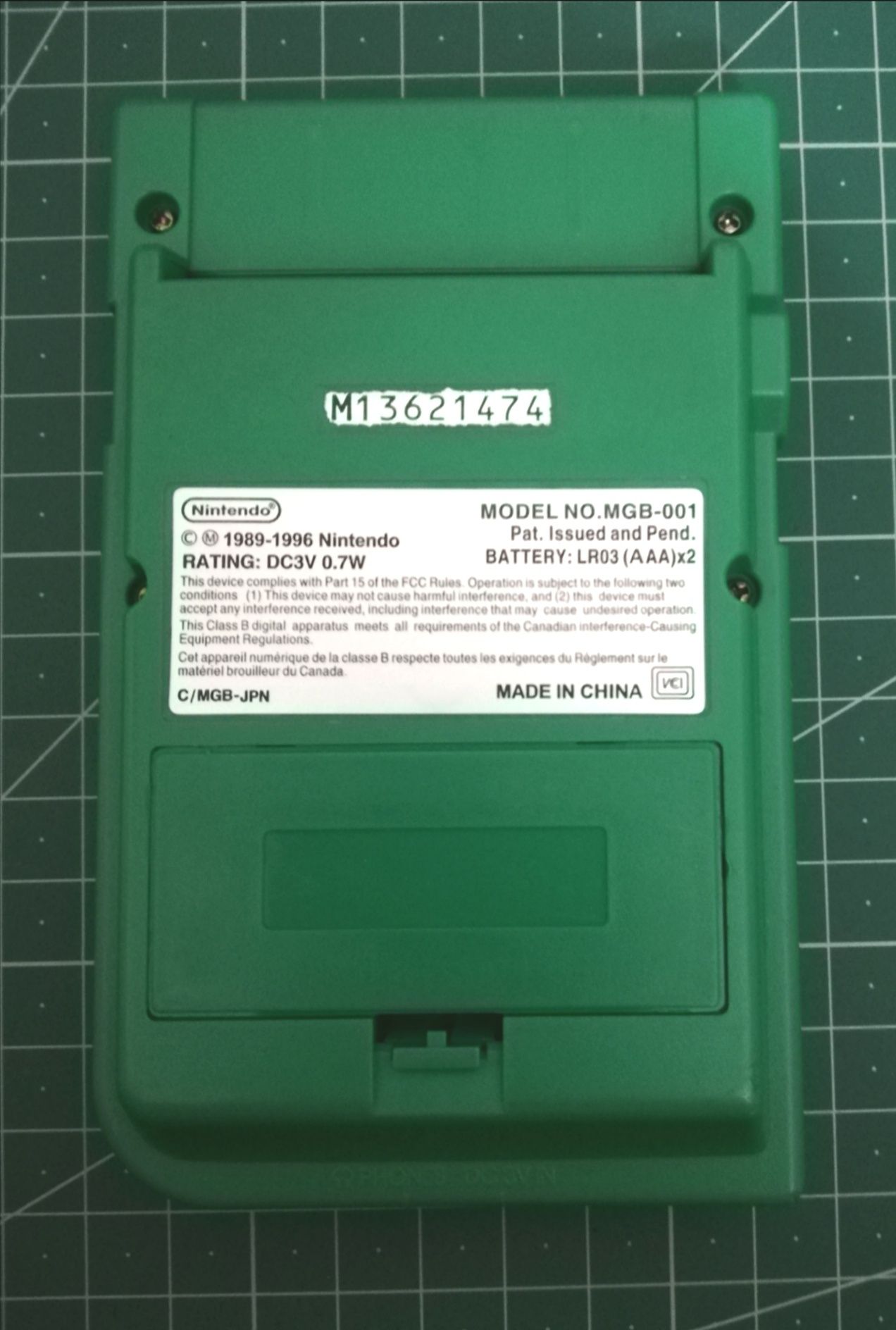 Game boy pocket verde ecrã ips