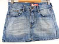 Spódnica jeansowa dżinsowa krótka niebieska Now 146