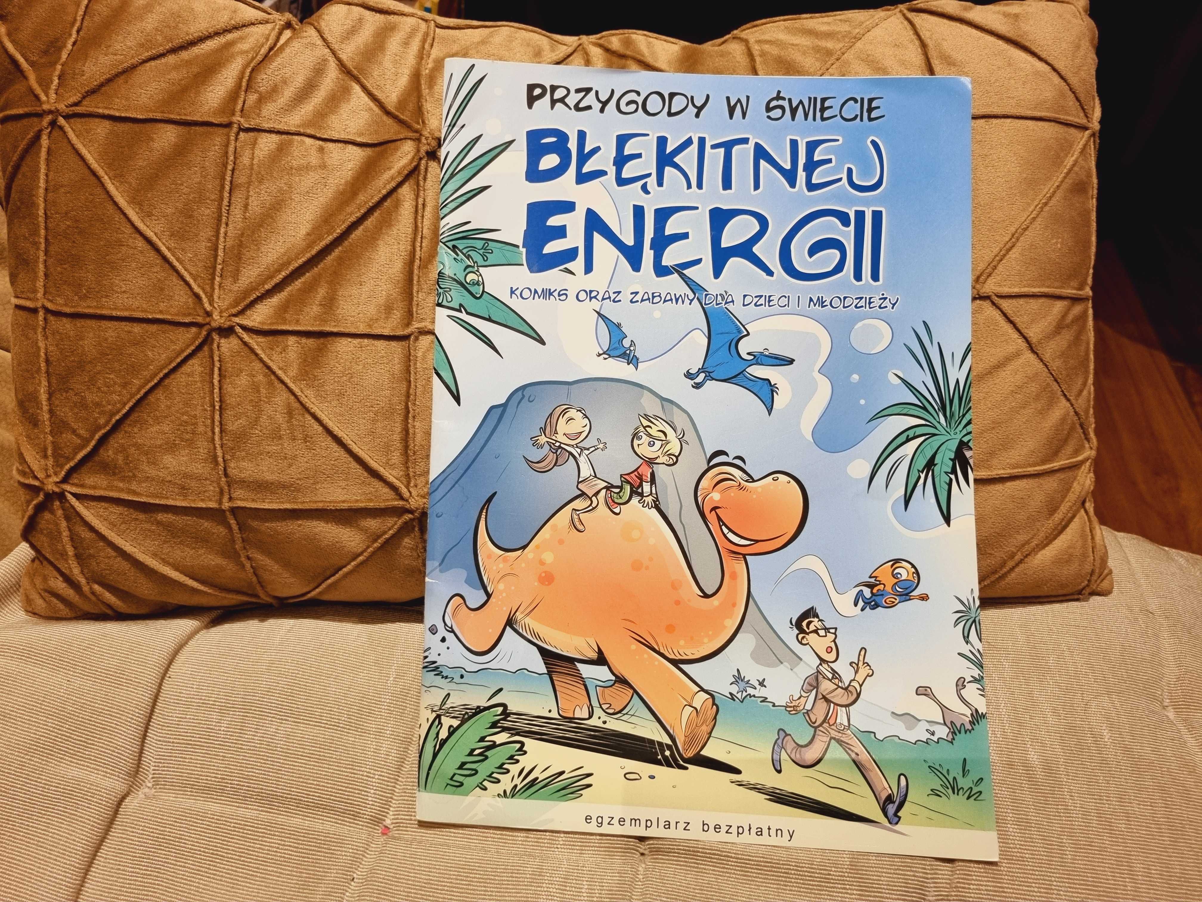 Komiks oraz zabawy PRZYGODY W ŚWIECIE BŁĘKITNEJ ENERGII łamigłówki