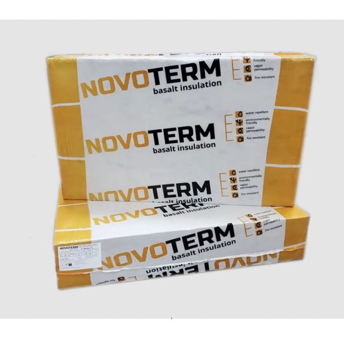 Novoterm Базальтова вата фасадна (1,2кв) 135кг/м3, 100 мм, 50 мм