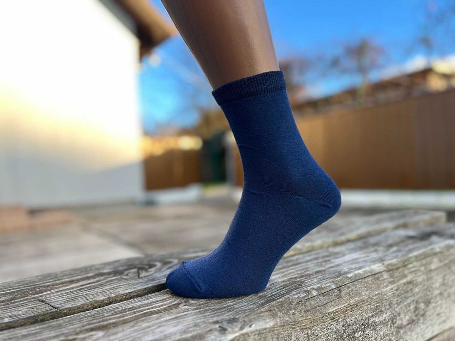 10пар 145грн носки мужские чоловічі високі однотонні сині демісезон