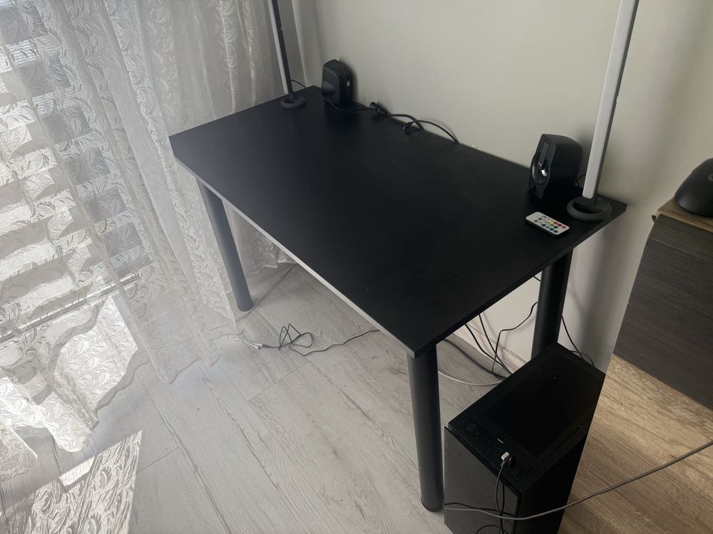Biurko Gamingowe Komputerowe LED RGB regulowane