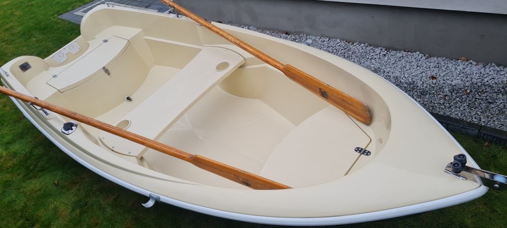 Łódź wędkarska 360x135 łódka wiosłowa dwupłaszczowa rekreacyjna