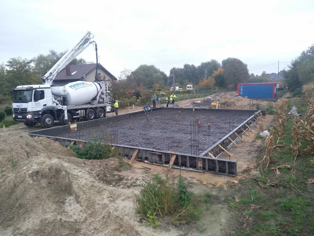 Fundamenty technologiczne, płyty, stopy, kanały