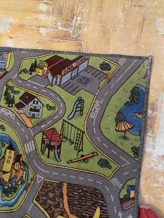Килим дитячий , малюнок дороги, цікавий, розвиваючі