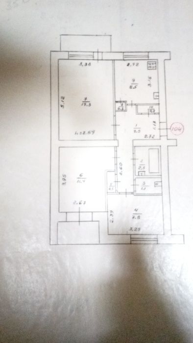 Продам 3-х комнатную квартиру в г.Конотоп