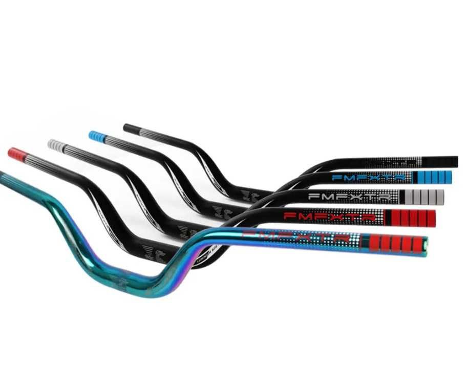 Kierownica rowerowa zjazdowa FMFXTR 780 mm MTB BMX wznios 90mm rainbow