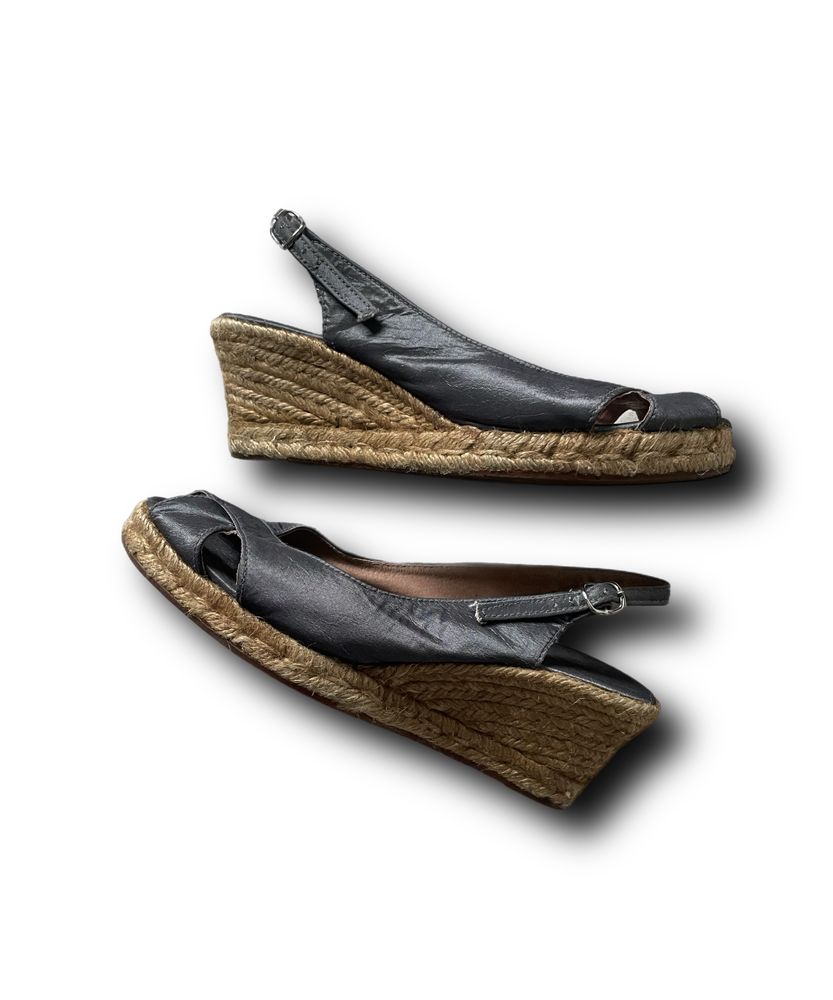 Buty damskie espadryle koturn  lato Sissei Made in Spain 40 szare