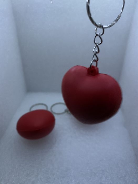 Anti-stress coracao porta-chaves