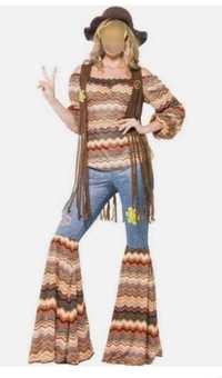 strój hippisowski damski w stylu lat 70-tych