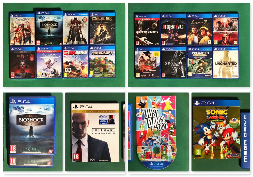 PLAYSTATION 4 PS4 Bloodborne Deus Diablo Minecraft Tekken Uncharted