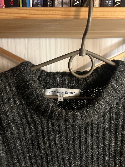 Серый Свитер Кофта CDG Comme Des Garcons Mainline Y2K