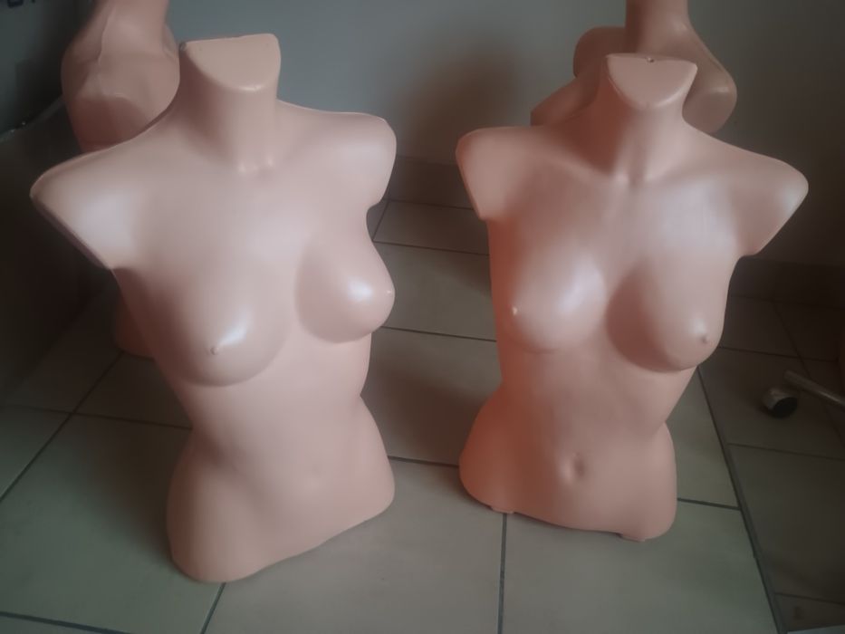 Manekiny plastikowe, styropianowe,