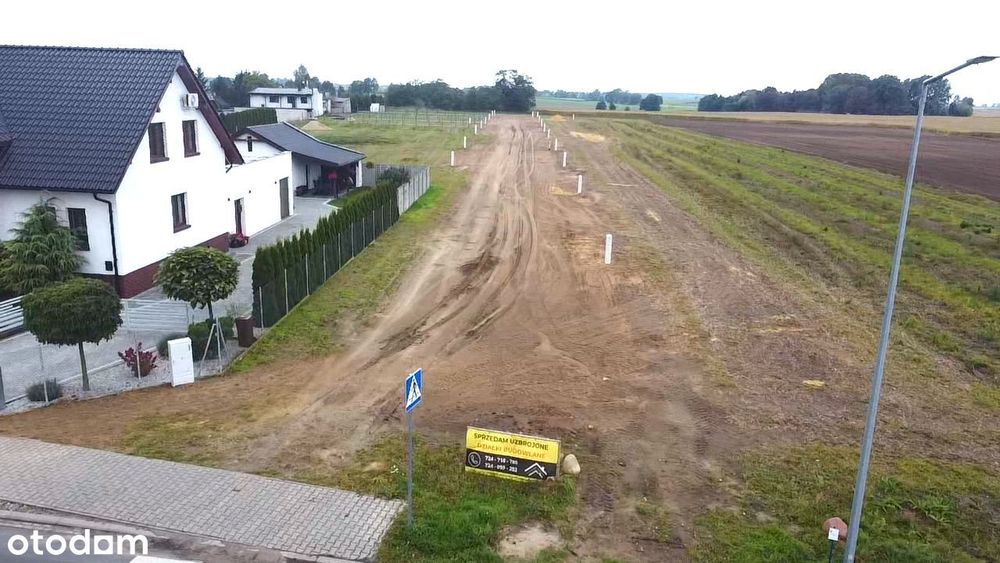 Ostatnie działki budowlane z prądem oraz wodą przy Śmiglu