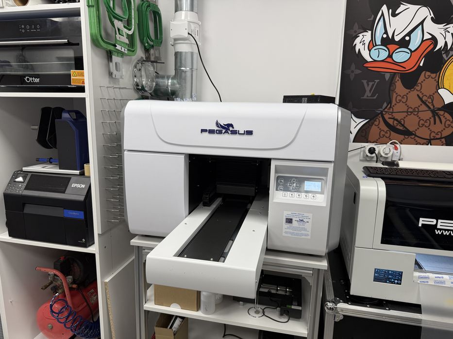 Drukarka UV Piccolo A3+ PegasusUV - praktycznie nowa! Mega zestaw!