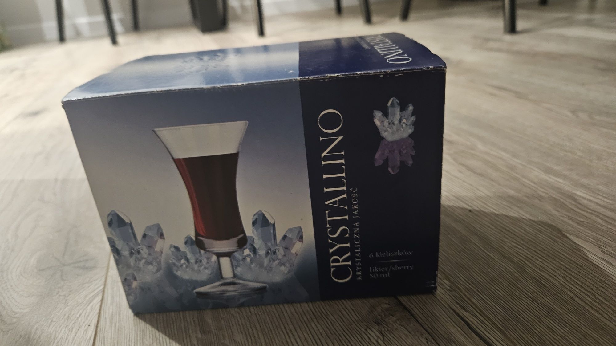 Komplet kieliszków do likieru/sherry Cristallino o pojemności 50 ml.