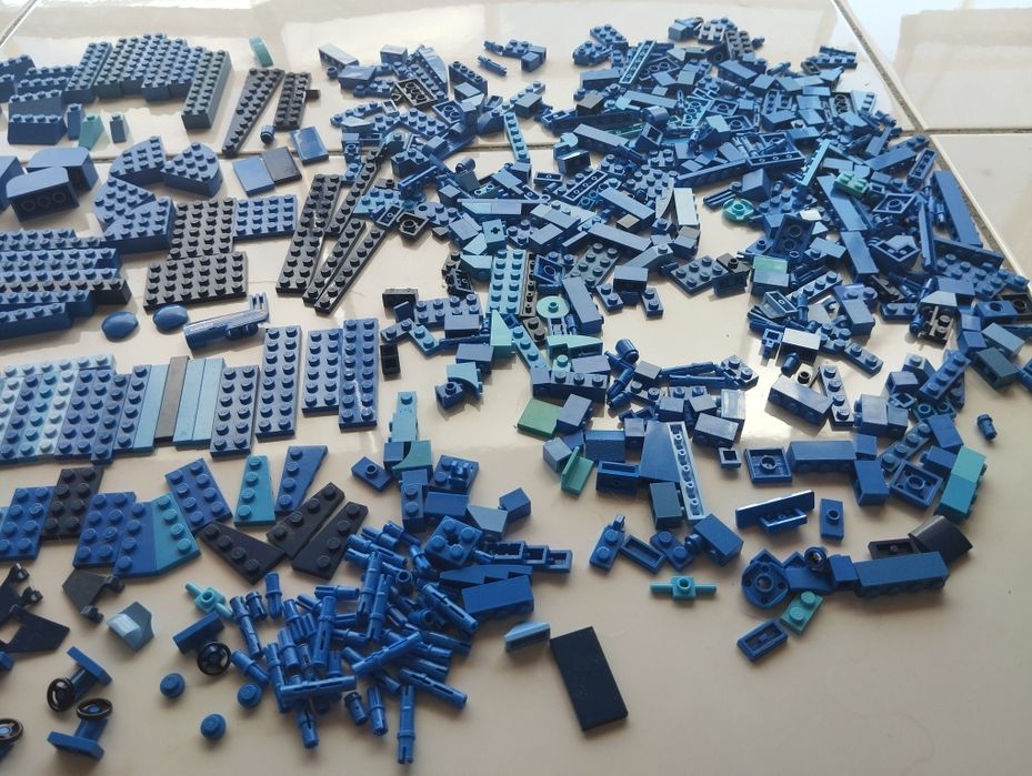 LEGO peças original cor azul