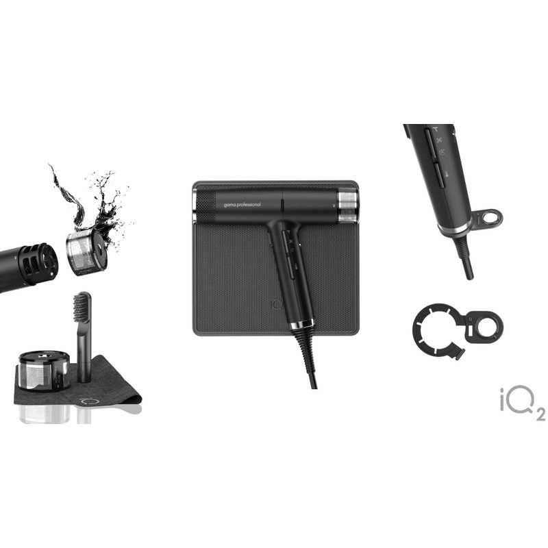 Професійний фен GAMA iQ2 BLACK (PH6075.BK)