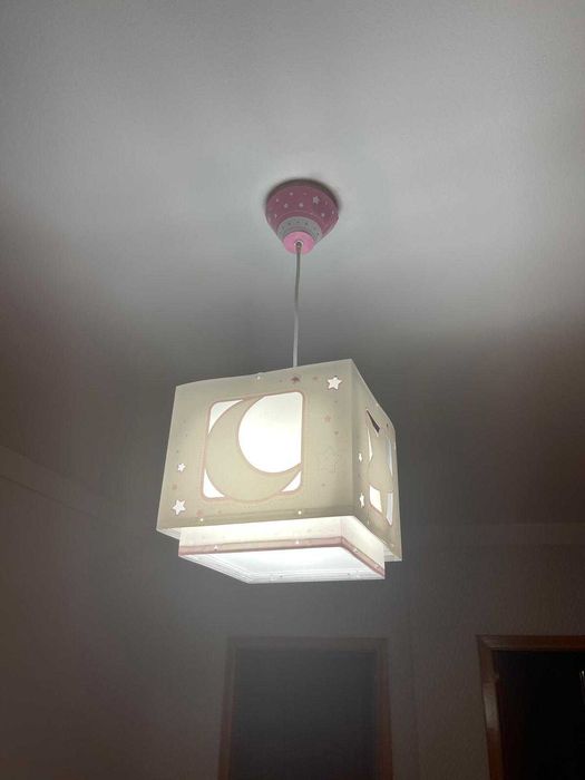 Candeeiro Teto Criança Moonlight Lua E Estrelas
