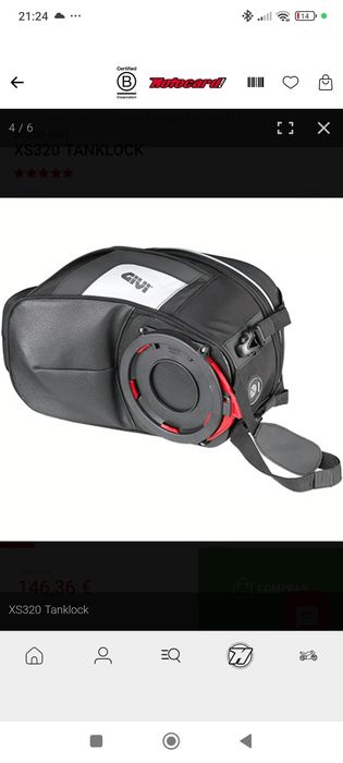 Givi XS320 Tanklock com pouco uso