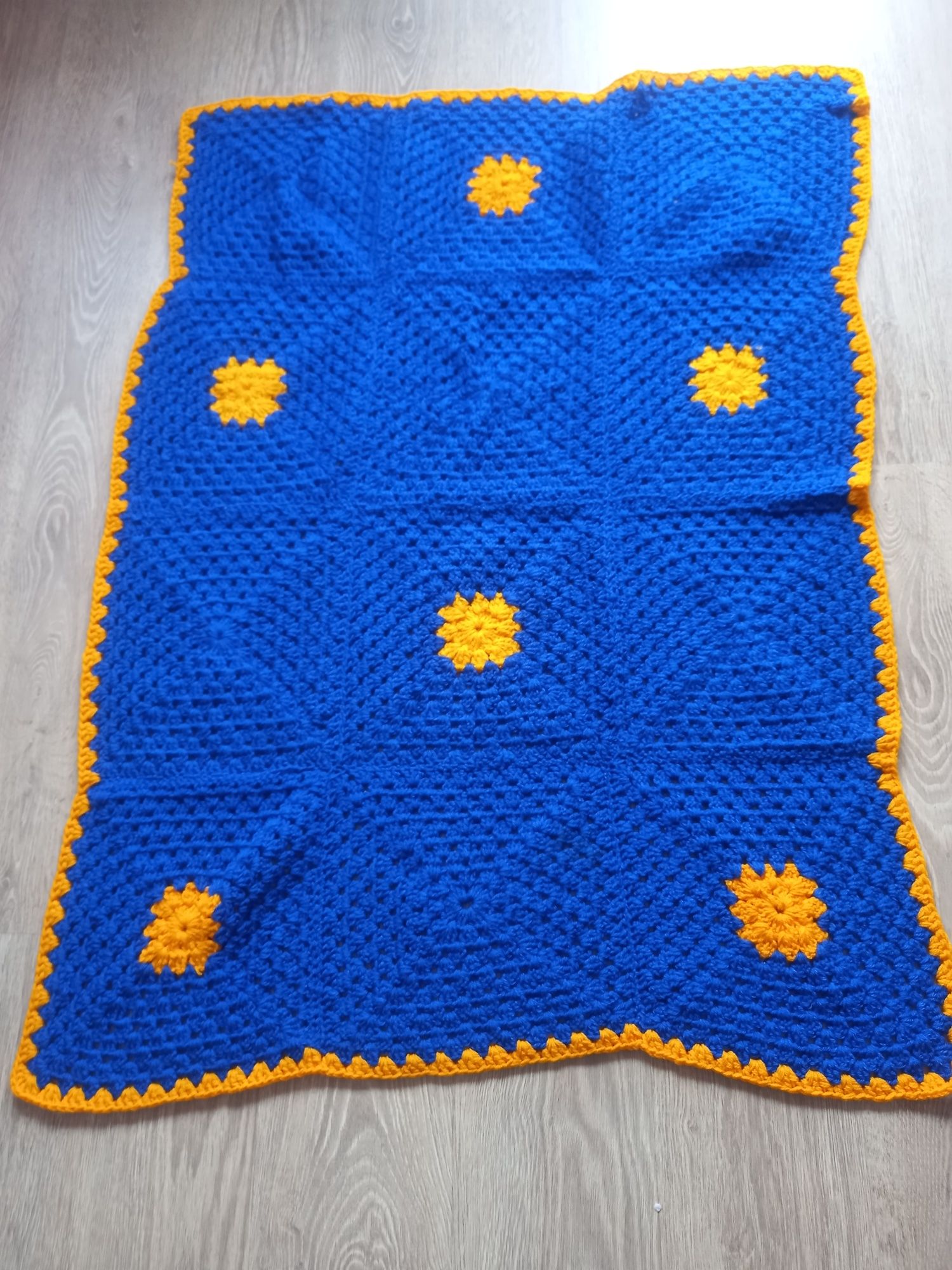 Narzuta koc pled 125x95 handmade