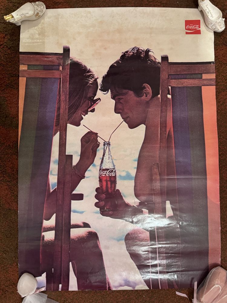 Posters Coca-Cola anos 70 ou 80