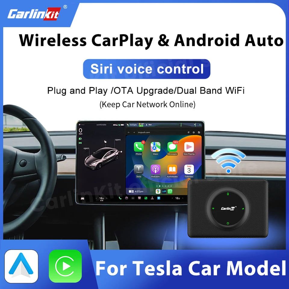 Carlinkit T2C for Tesla - Apple CarPlay и Android Auto