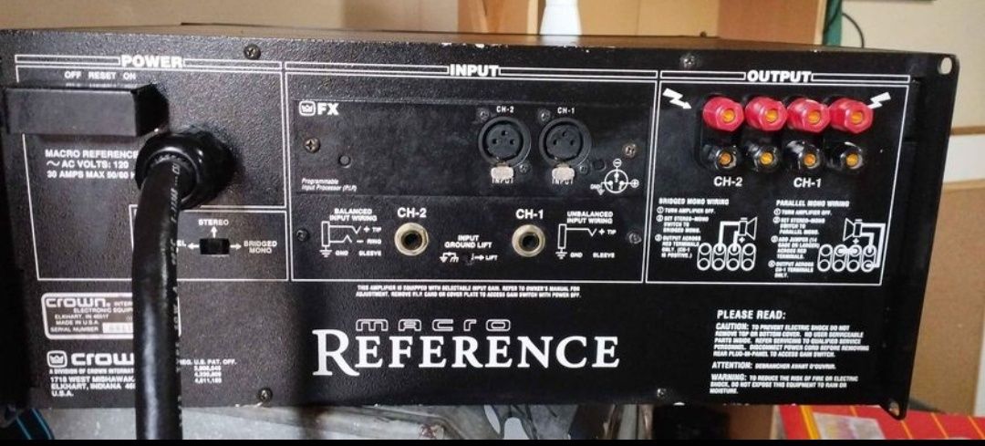 Vendo amplificador de potência crown macro reference