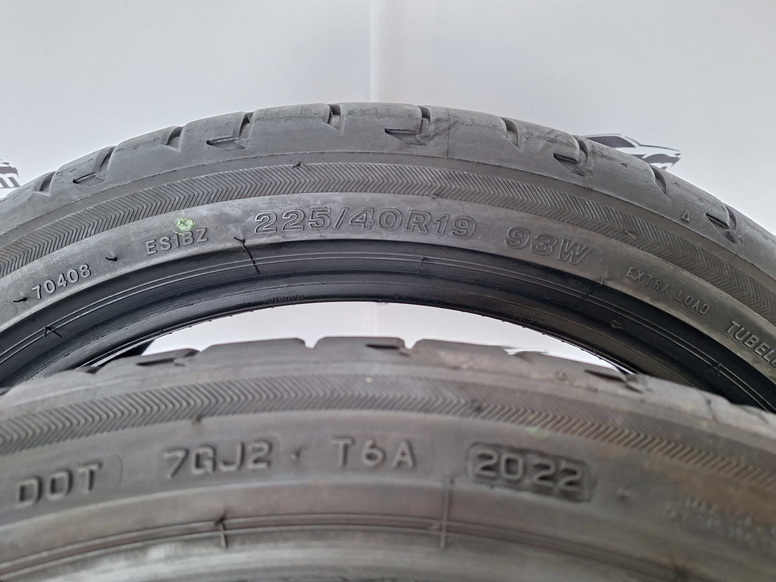 Opony 225/40 R 19 Bridgestone Potenza S 001 Jak Nowe