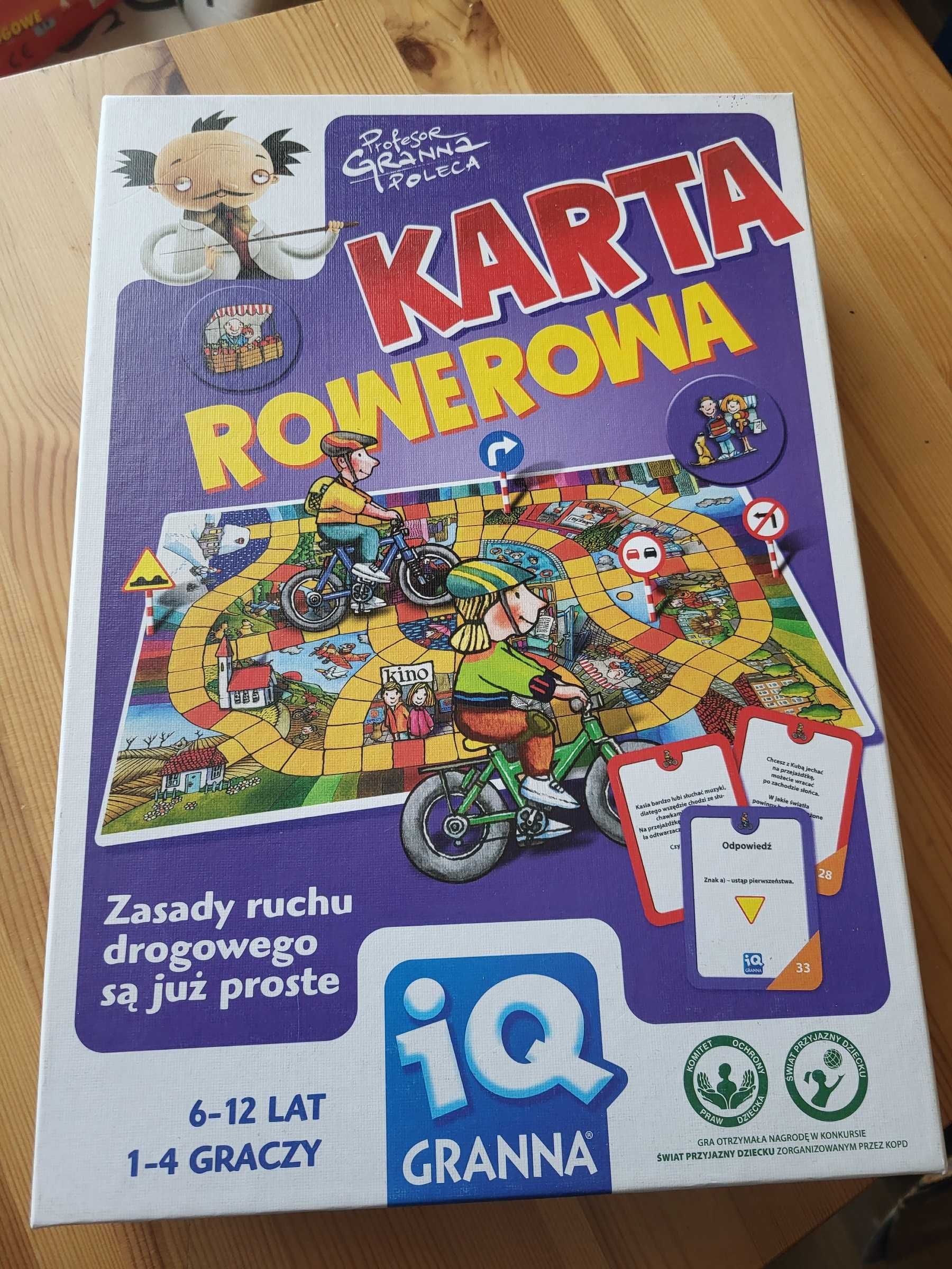 Znaki drogowe, karta rowerowa - 3 gry (mózg elektronowy)