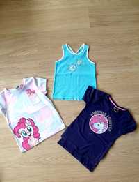 Zestaw koszulek tshirt r.110 disney