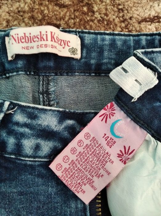 Spodnie jeansowe dziewczęce 158