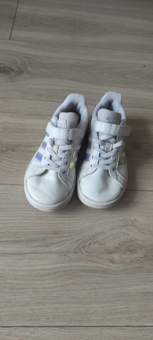 Buty adidas 29 białe holo