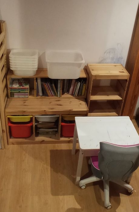 Meble dziecięce sosnowe drewniane Trofast, Entelo, IKEA