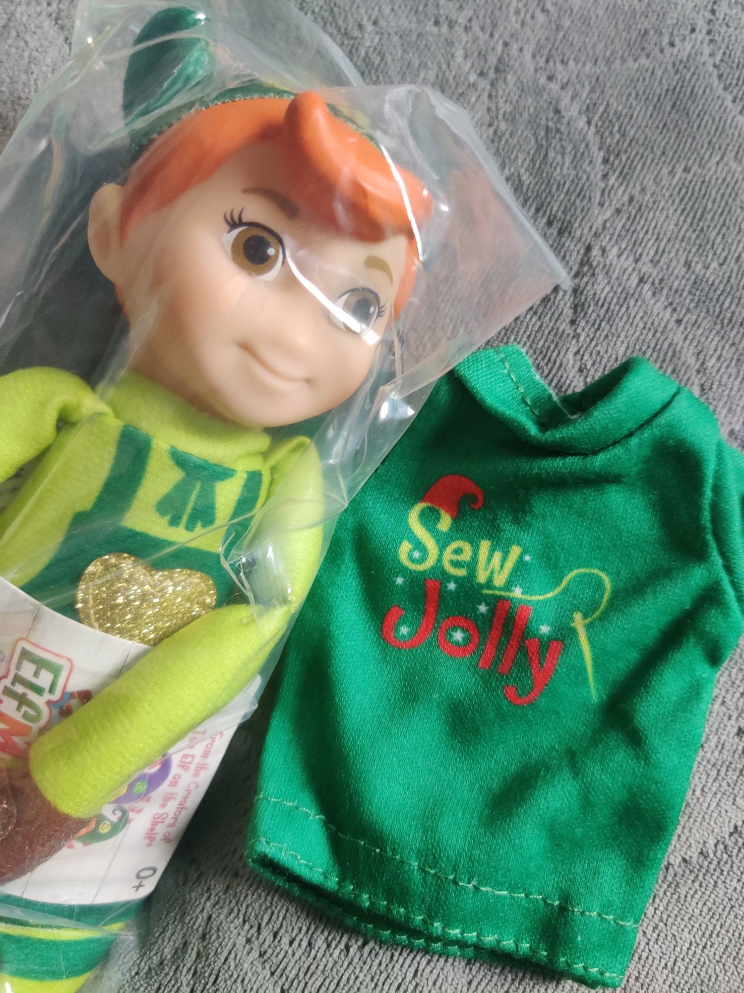 Elf on the shelf, elf mates rudy  z koszulką