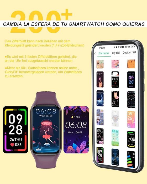 Smartwatch IOWODO różowy