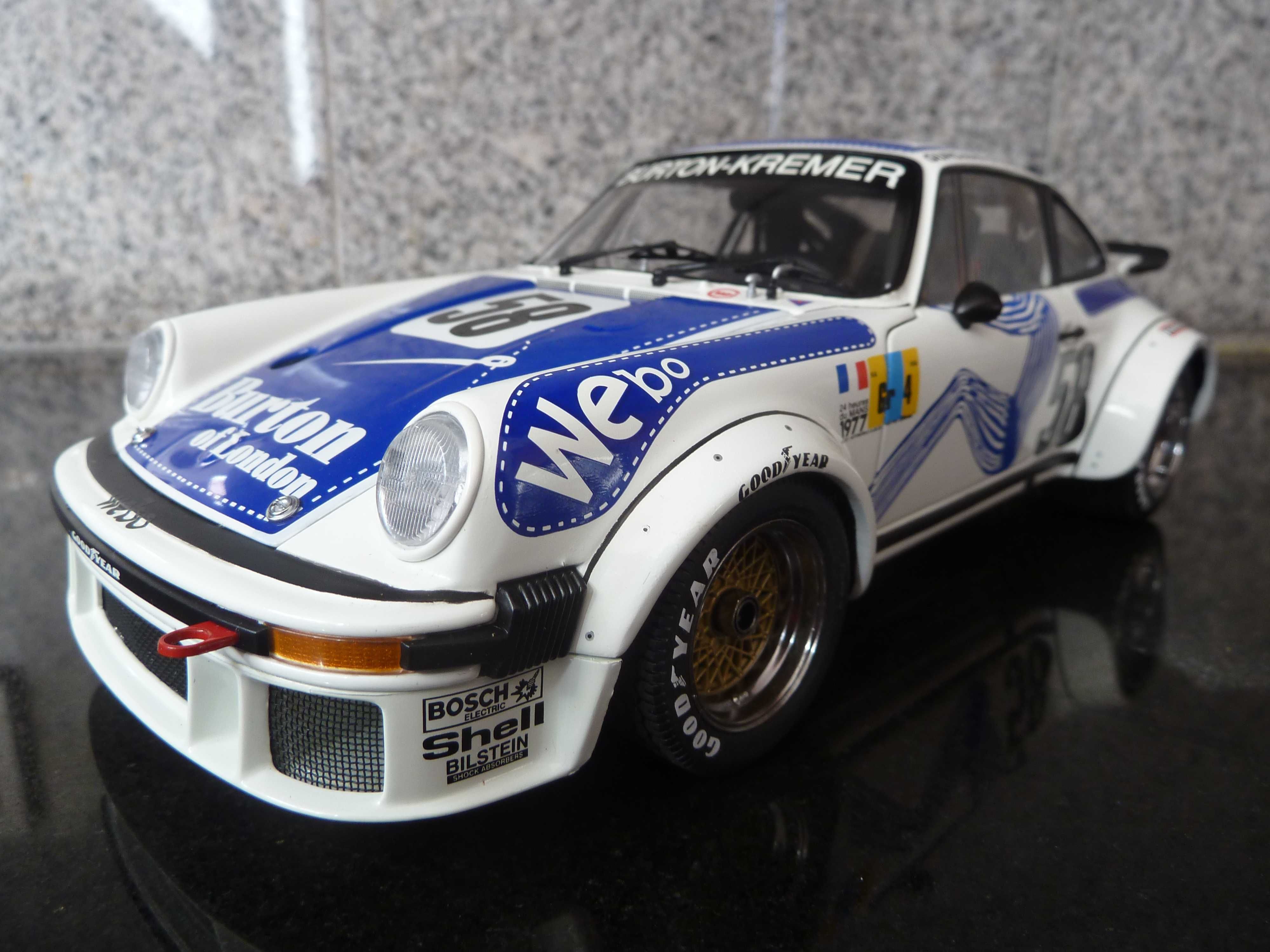 1:18 Exoto, Porsche 934 RSR, Burton, Le Mans 77, AutoArt Minichamps