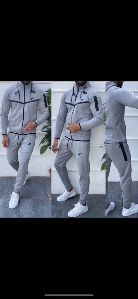 Szare dresy nike tech Fleese S-XXL