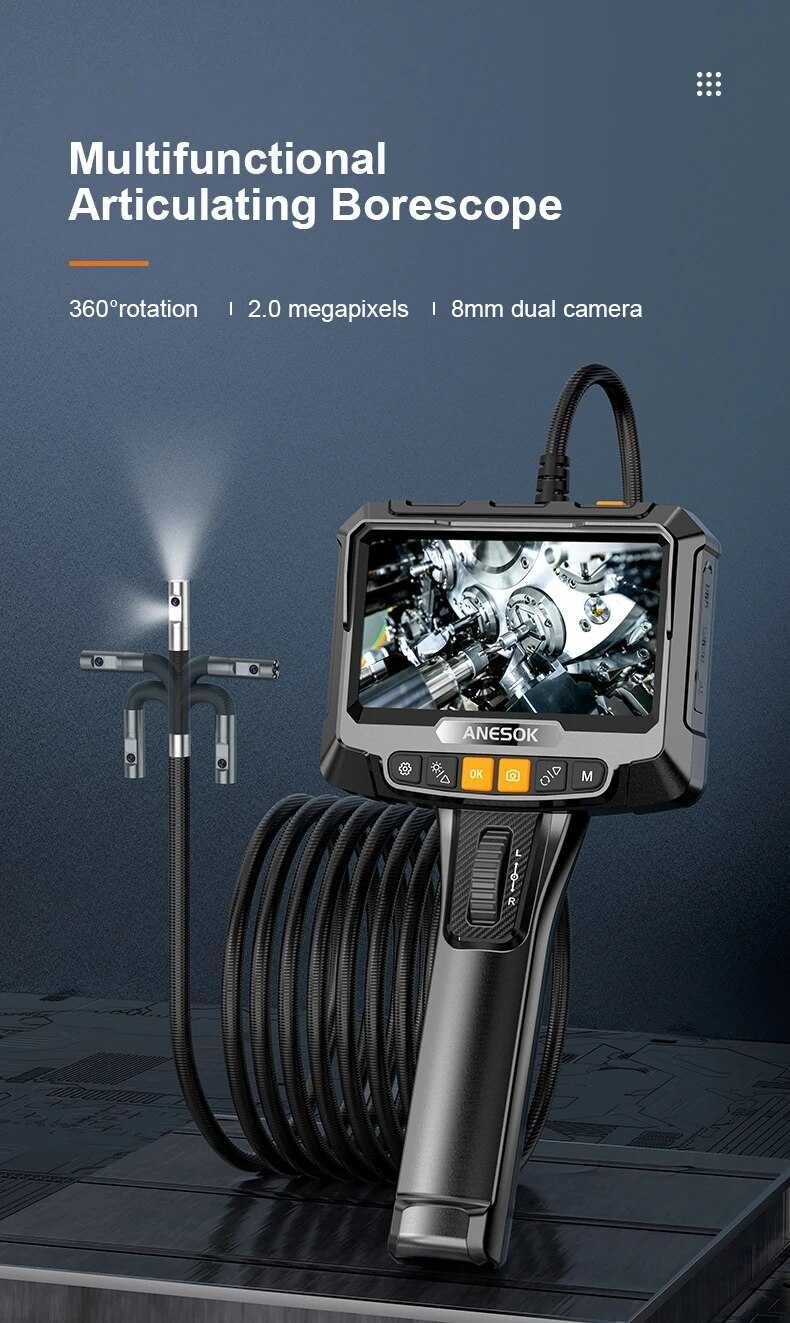 Kamera Inspekcyjna 360 Endoskop 1 kamera 6mm 2 metry
