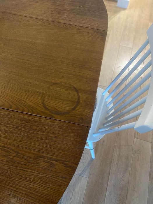 Stół drewniany 110cm, rozkladany, vintage