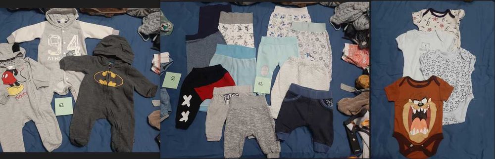 ubranka chłopięce r. 62