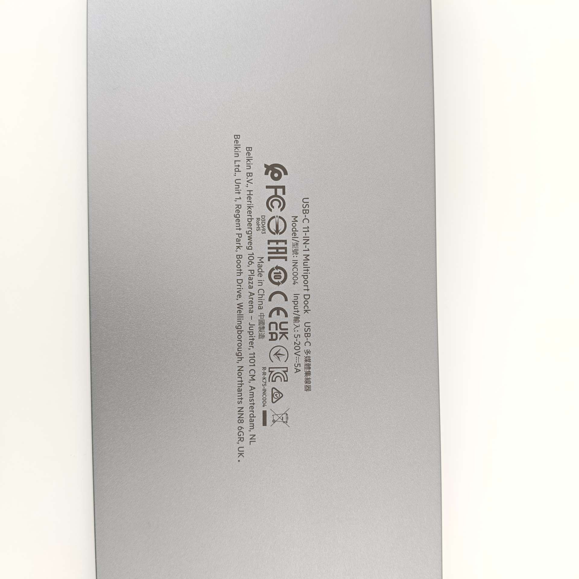Belkin INC004 Wieloportowy koncentrator USB-C 11 w 1 z portami 4K HDMI
