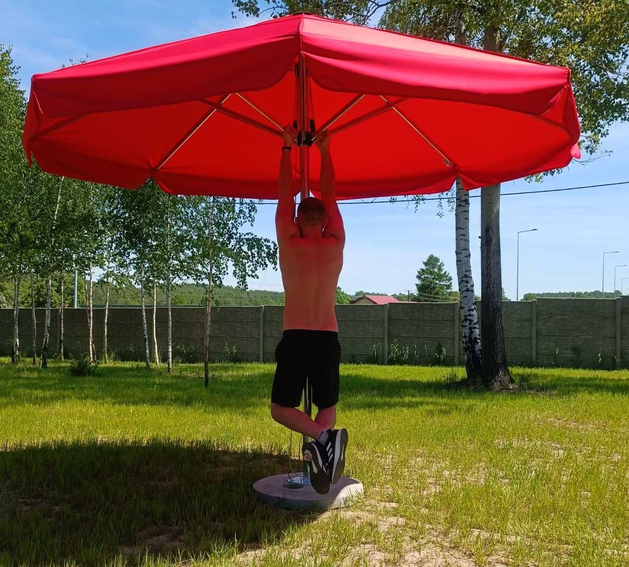 Parasol Ogrodowy Duży Barowy Piwny 3m - 4.5m 400cm 450 cm 100kg POLSKI