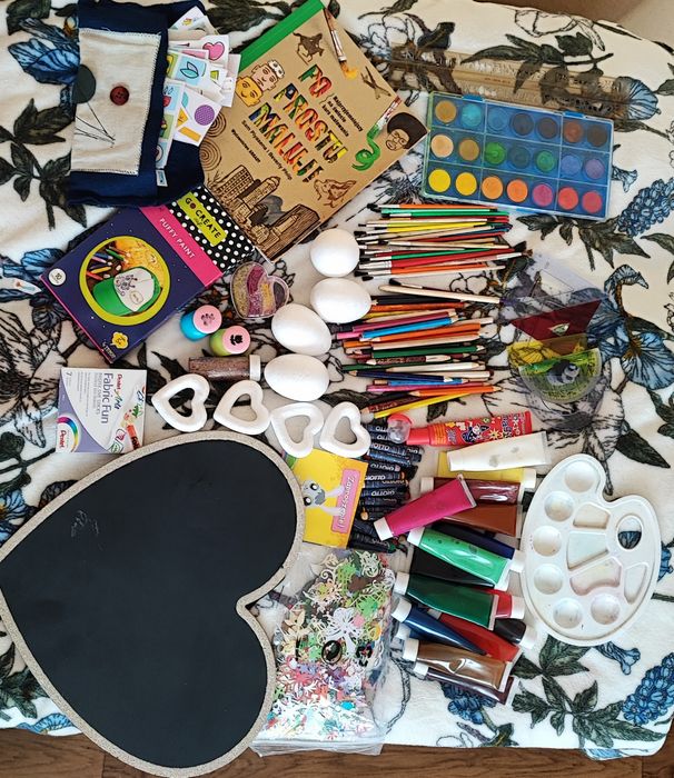 Duży zestaw kreatywny nowe i używane