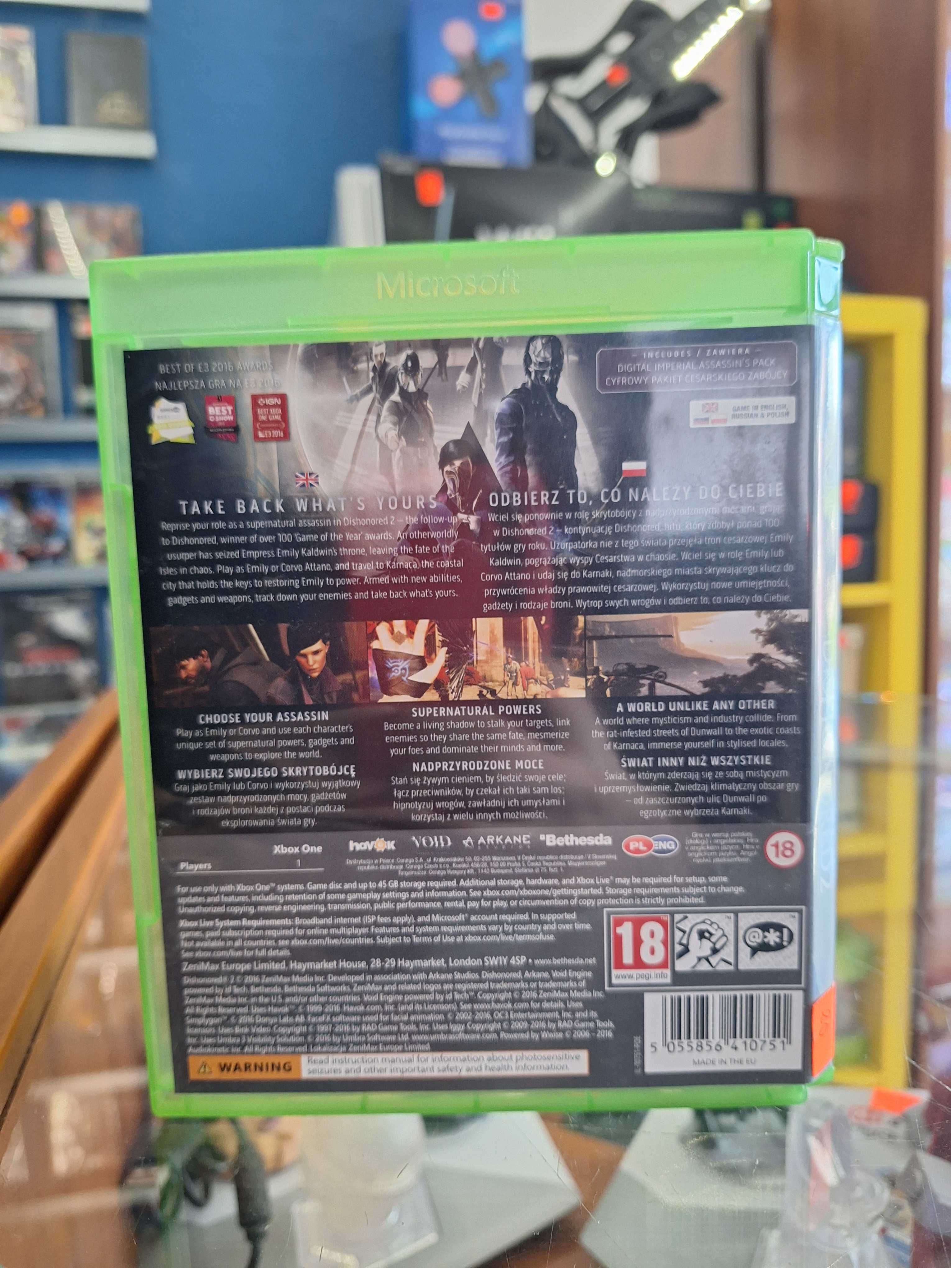 Dishonored 2 Xbox One, BDB, CentrumGrania