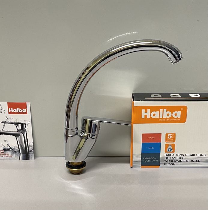 Змішувач на мийку кран на кухню Haiba Alex