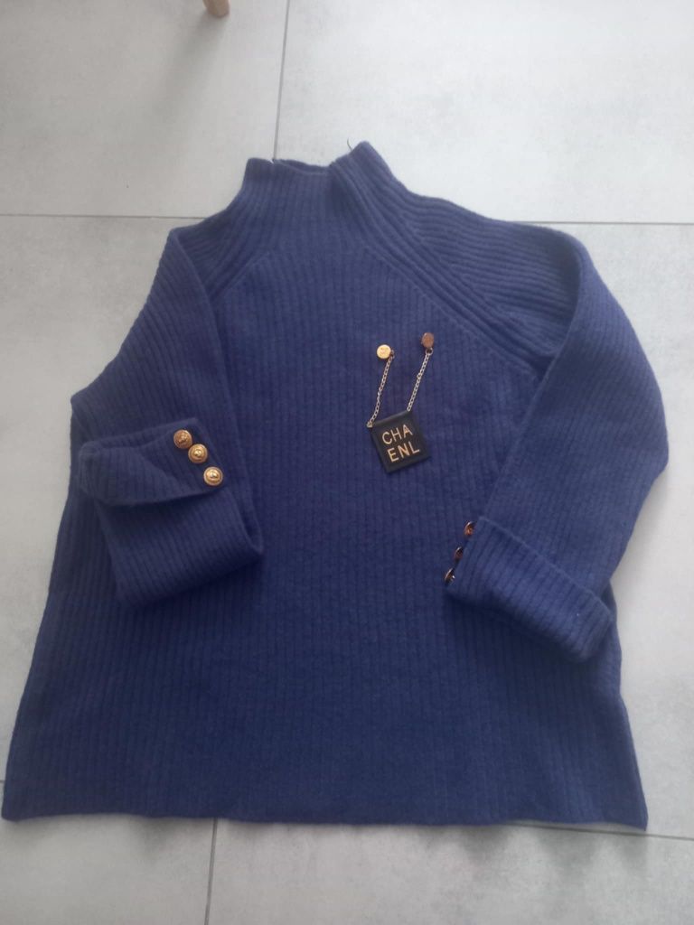Sweter damski granatowy rozmiar uniwersalny
