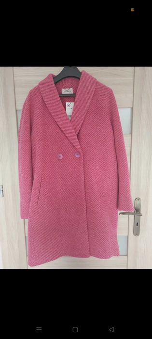 Nowy płaszcz damski z domieszką wełny Orsay L