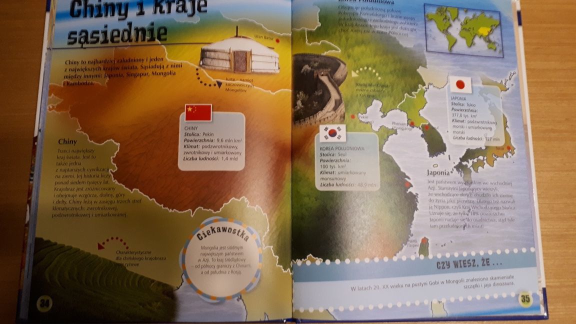 Książka dla dzieci  "Mój pierwszy atlas"